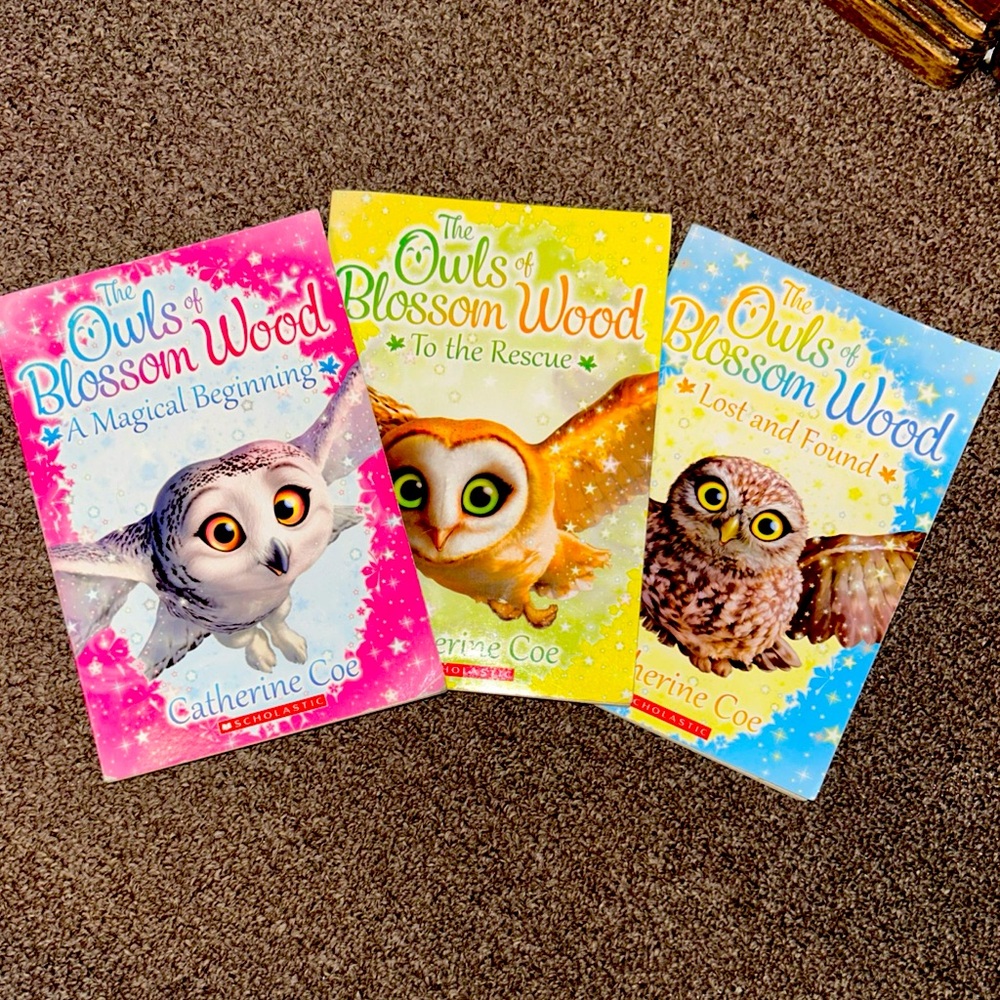 The Owls Of Blossom Wood By Catherine Coe, Paperback, Book Lot Books 1, 2 & 3